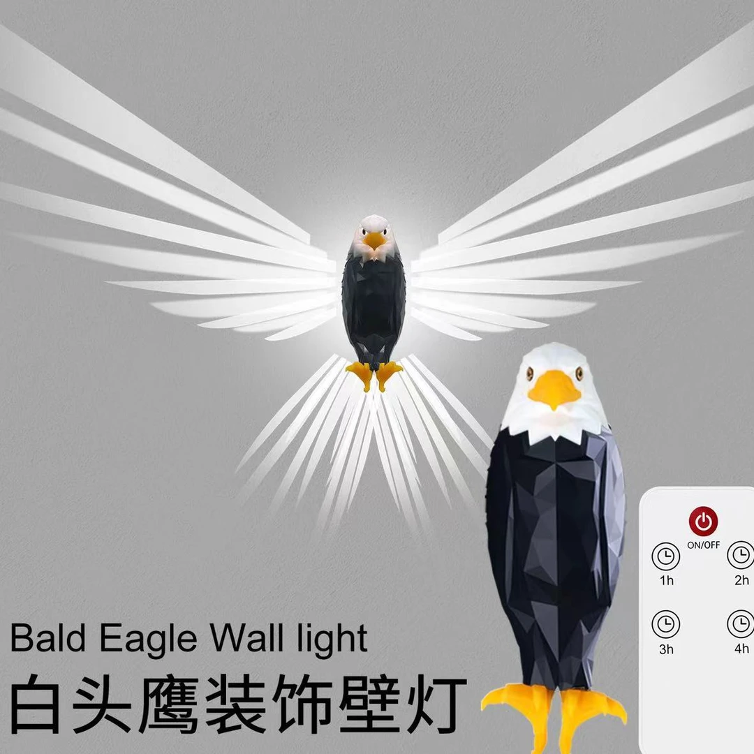 【爆品白头鹰挂灯夜灯】LED灯动物投影壁灯氛围派对装饰壁灯老鹰灯