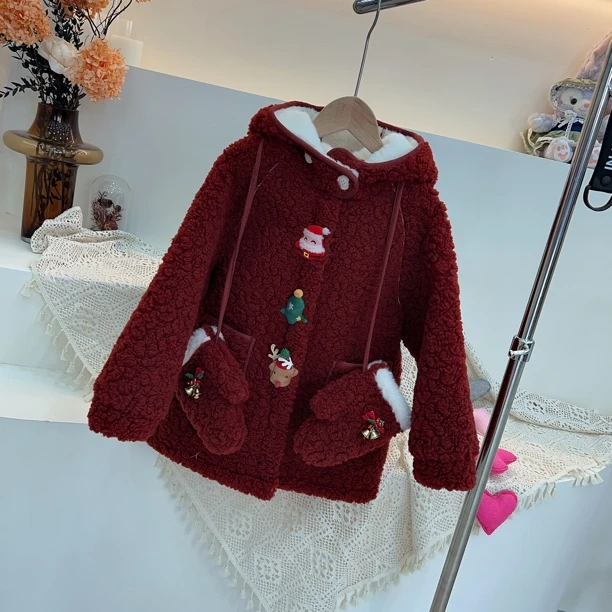 W童品（现货福利款）2025新款毛毛外套中长款外套加厚外套815