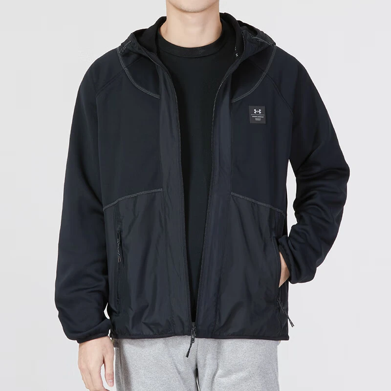 Under Armour/安德玛男装25秋季运动服休闲外套时尚梭织连帽夹克