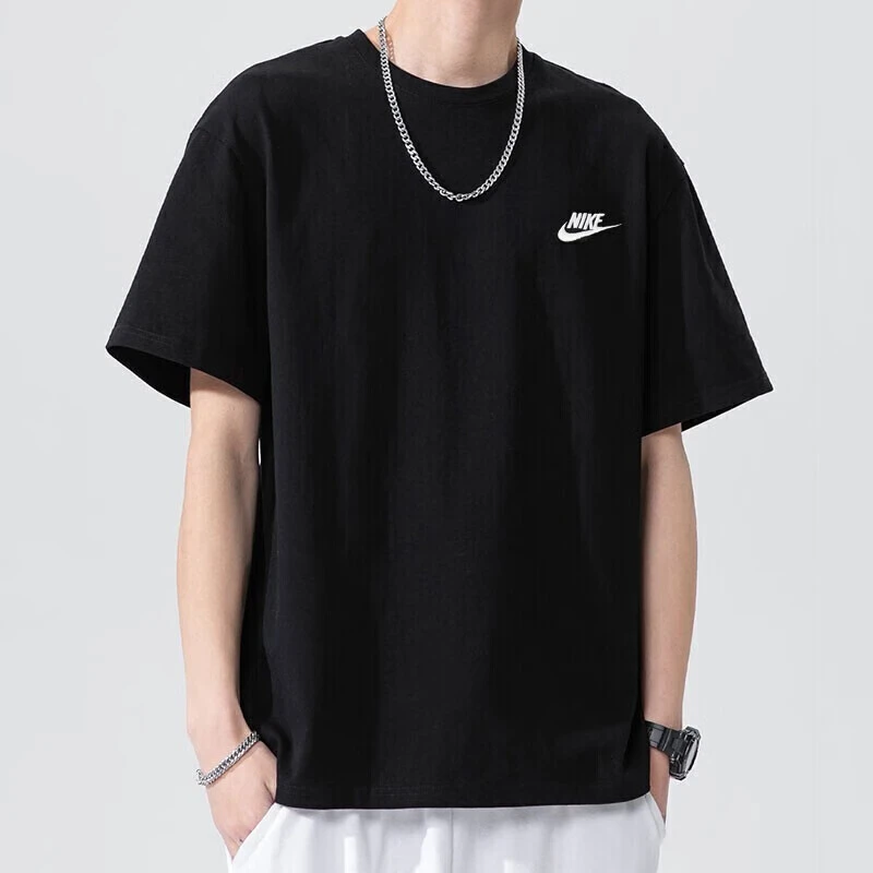 NIKE/耐克男女情侣2024时尚潮流logo休闲运动户外百搭纯棉短袖T恤
