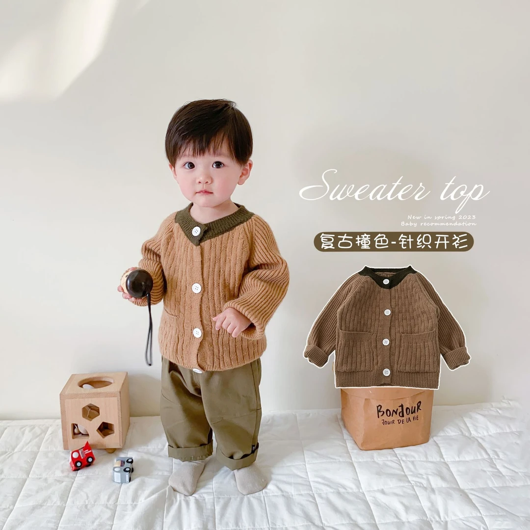 断码特价按主播叫的编号备注男女童毛衣针织开衫中小童宝宝秋冬装