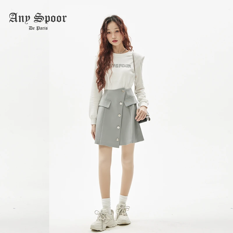 【老板娘夏天】小众设计师学院风收腰修身针织白色长袖连衣裙60301