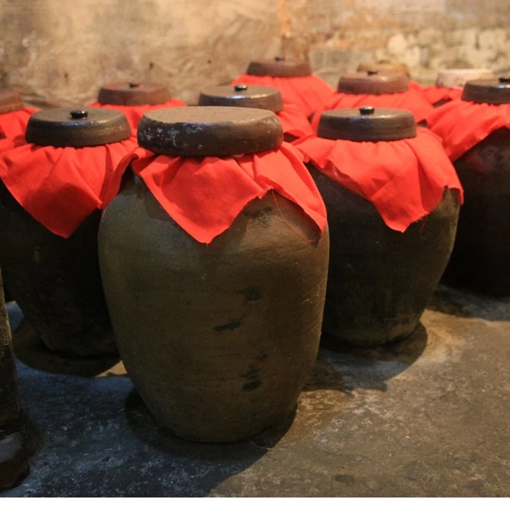 乡村明娃子特产郧阳老黄酒烧菜料酒2.5L-5L古法农家粮食酿造 过节