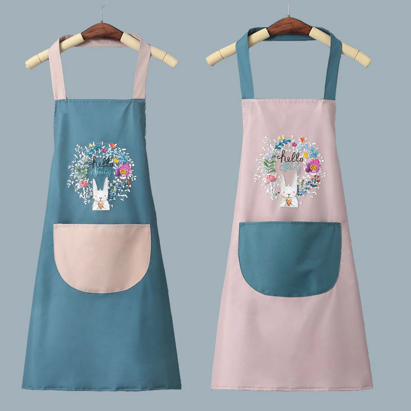 2024新款网红情侣厨房家用做饭男女超级防水防油超好看的饭单围腰