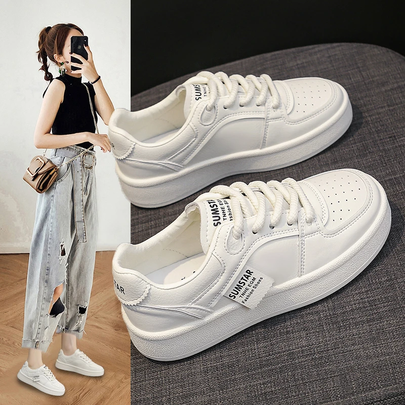 小白鞋休闲板鞋2024秋款百搭网红新款运动时尚低帮学生女鞋春秋