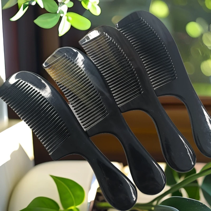 zheniu/真牛【直播专享】真牛牦牛角黑色梳子家用头疗梳防静电