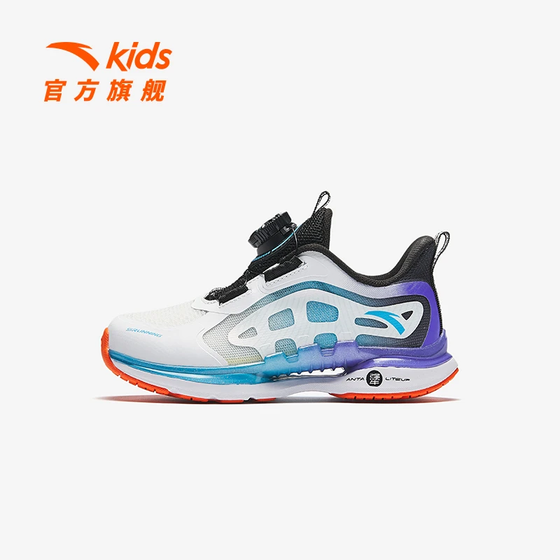 安踏儿童男小童跑步鞋2025款透气欧若动感风防滑耐磨轻便鞋子