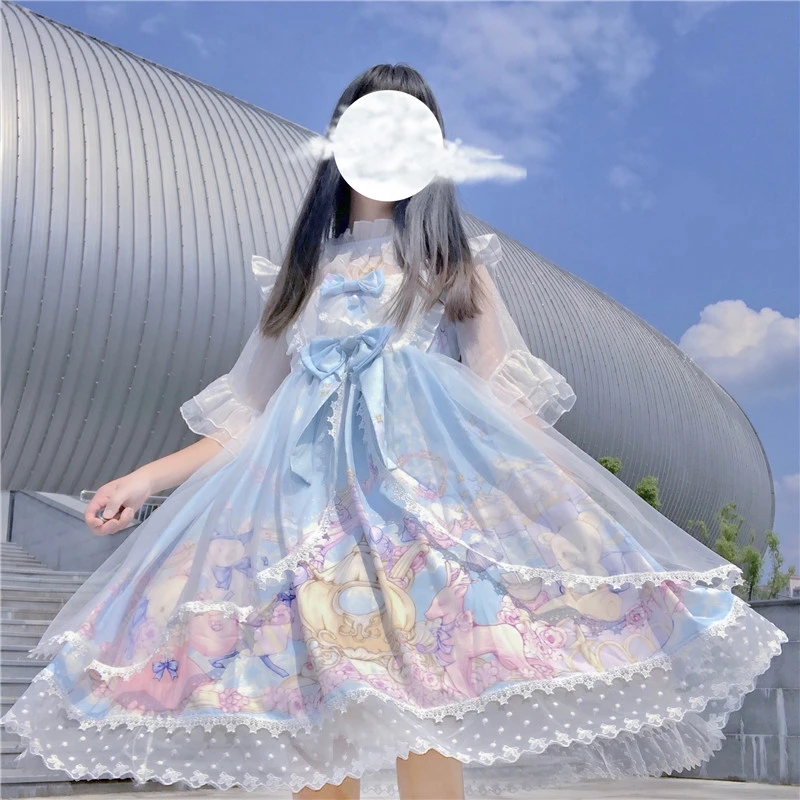 原创正版洛丽塔公主裙夏季Lolita女童儿童连衣裙子甜系洋装成人