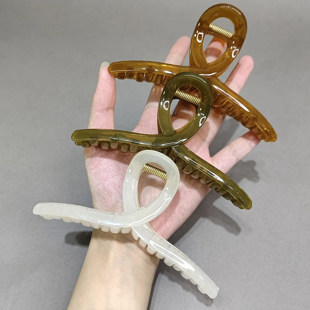 【粉丝福利 数量有限】 非金属亚克力发饰 3个果冻大号抓夹发夹头饰