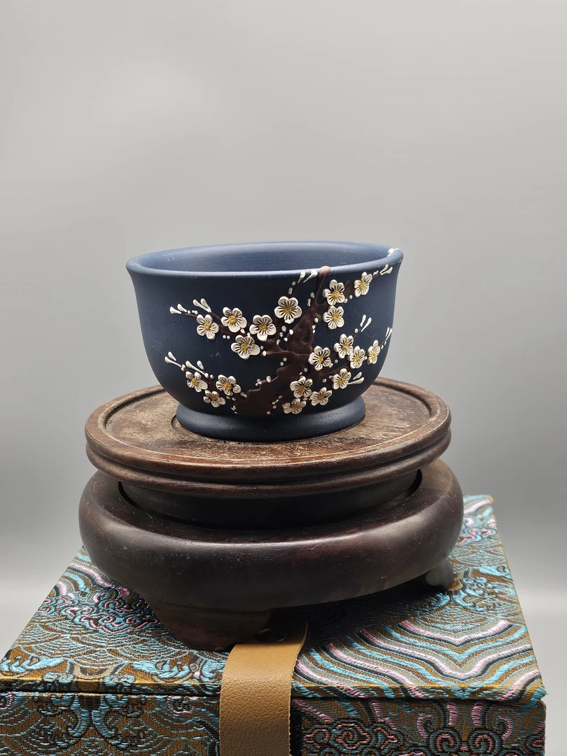 宜兴原矿苏门答腊青自用茶杯主人小口杯约80cc