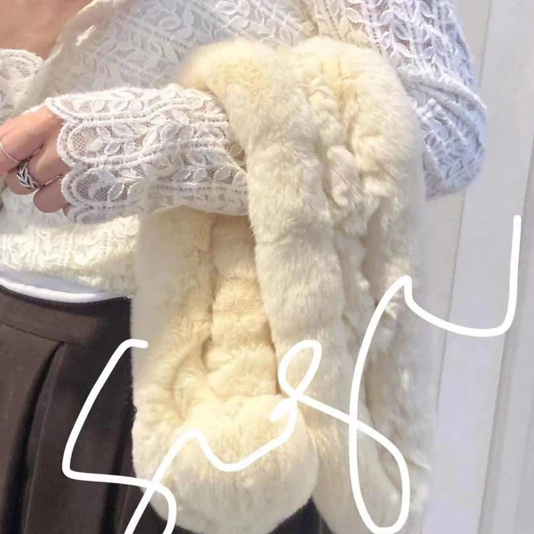 青木子Suleyman【假日公主】兔毛围巾围脖