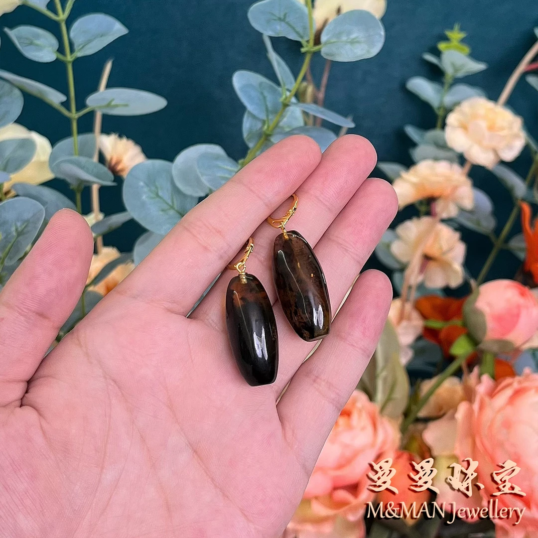 【新粉福利】曼曼珠宝绿灵草耳钩