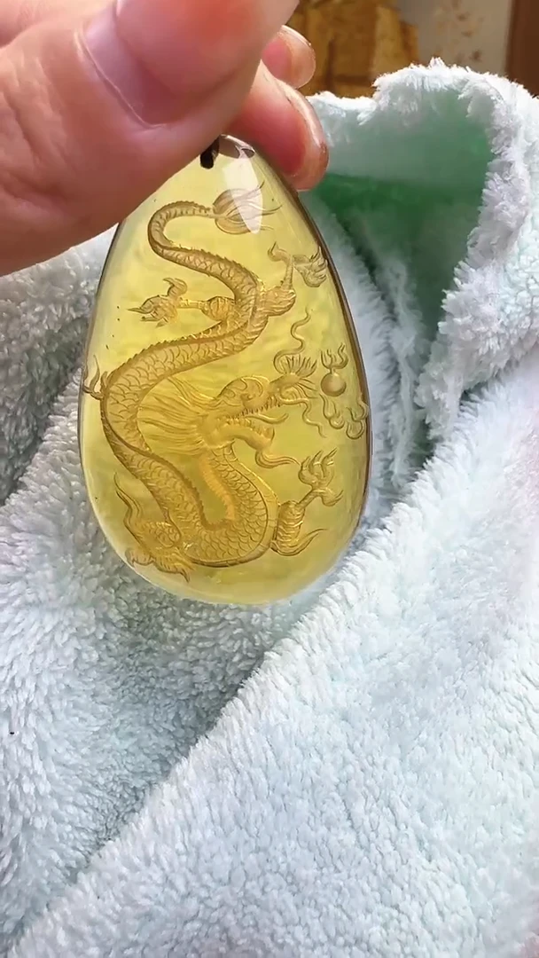 【闪购商品】琥珀颈饰未镶嵌琥珀龙牌