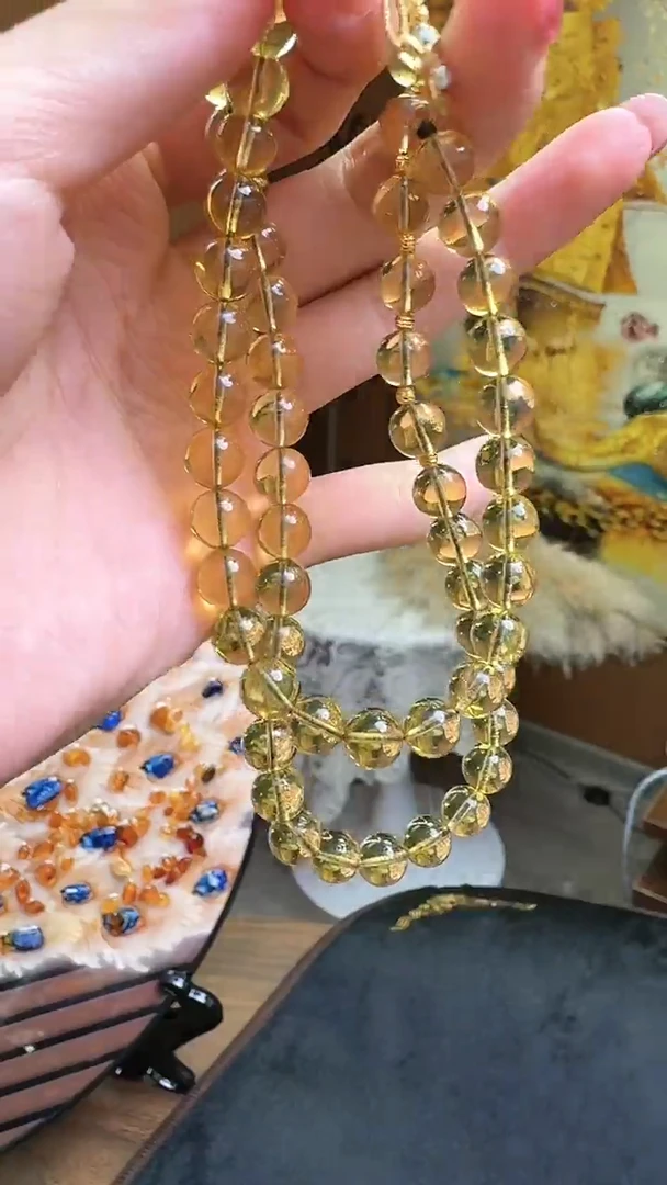 【闪购商品】琥珀颈饰未镶嵌蓝珀项链（7-8mm）