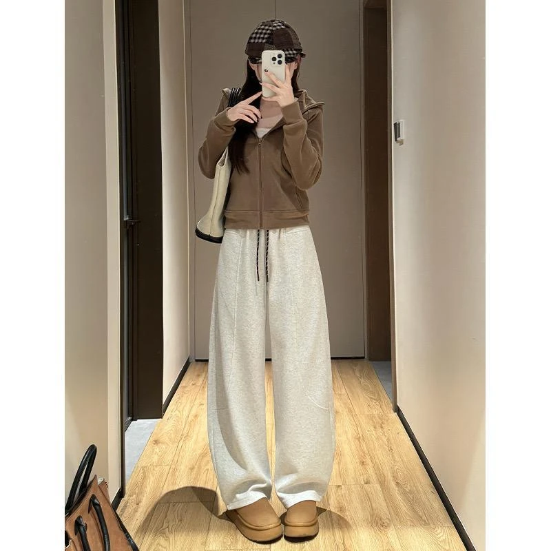 拼接显瘦加绒香蕉裤13588