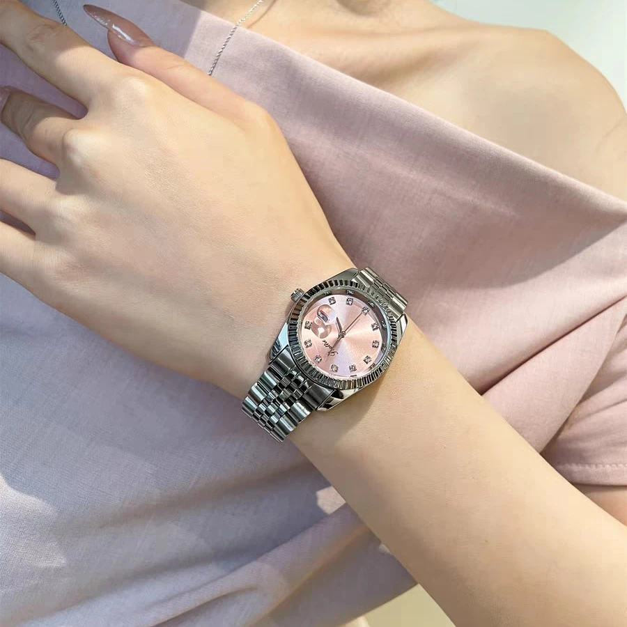 SCOTTIE【樱花粉日志】Pink Diary---防水质保 正品腕表