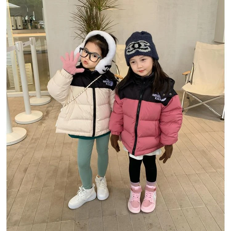 雪中飞儿童2023冬季新款棉服女童韩版休闲加厚棉袄运动爆款宝宝羽