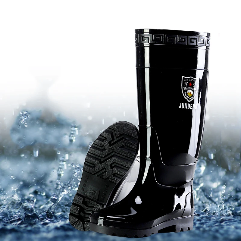 加厚特高男士雨鞋高筒耐磨劳保雨靴加绒工地胶鞋防水厨房防滑水鞋