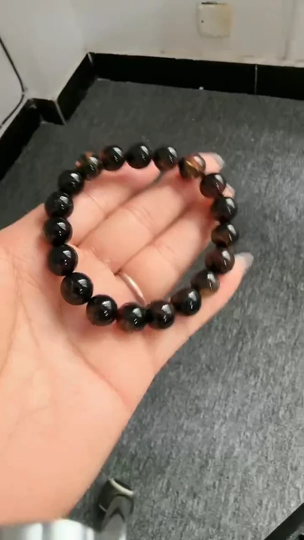 【闪购商品】琥珀手链未镶嵌规格10微瑕药珀手串#27