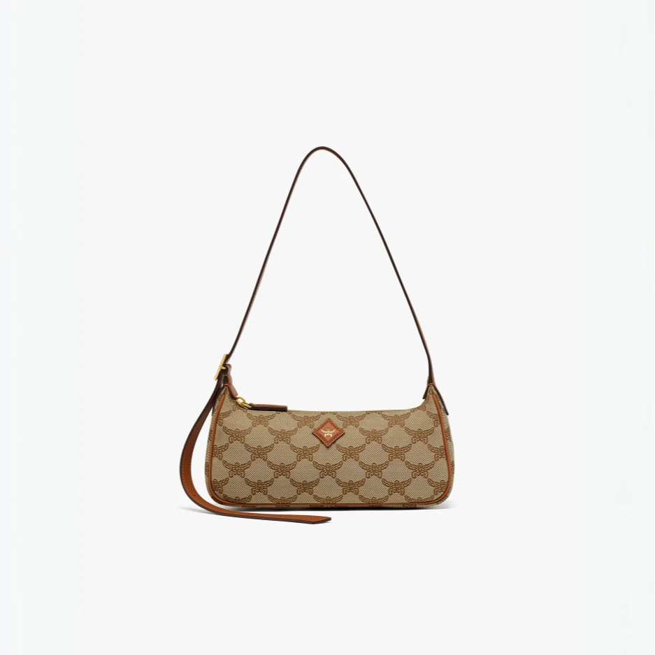 MCM【多件多折】HIMMEL 女士小号流浪腋下包背提包经典印花单肩包