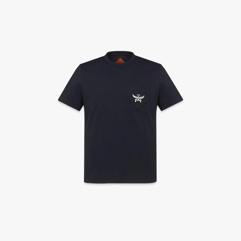 MCM【商场现货】ESSENTIAL 经典印花logo短袖上衣圆领T恤衫