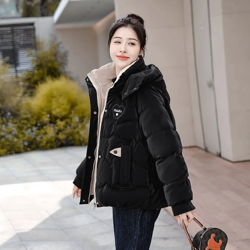 2023冬季新款大码棉袄外套网红爆款胖mm短款时尚保暖棉衣棉服上衣