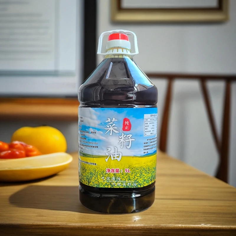 9.2斤装浙江农家小榨菜籽油 熟榨家乡菜籽油 营养健康