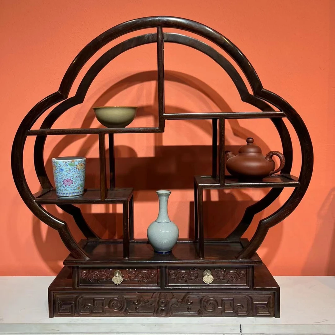 大红酸枝多宝阁梅花博古架