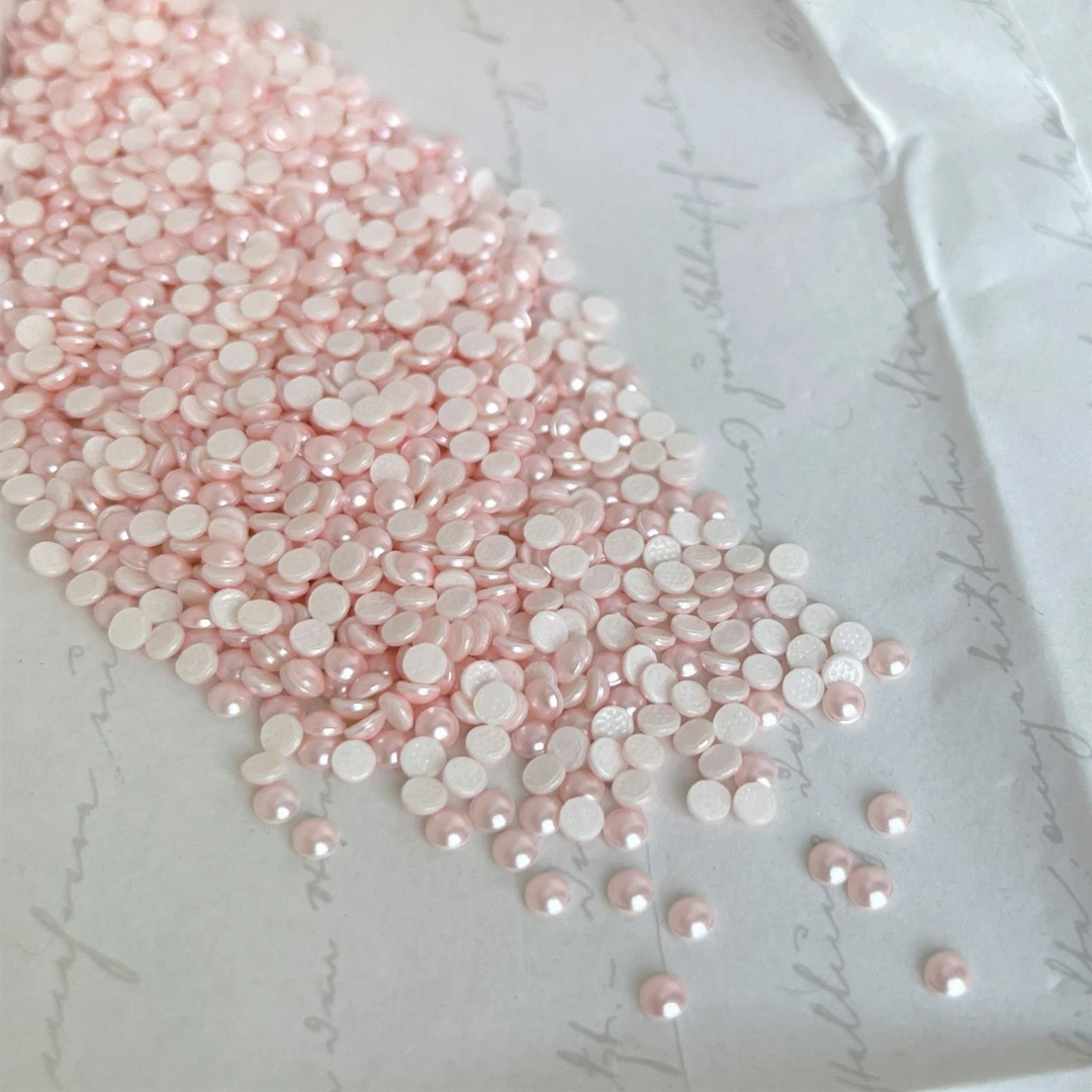 烫钻2080/4半珍珠多尺寸294蔷薇粉指甲钻迷你美甲钻华子奥钻超闪
