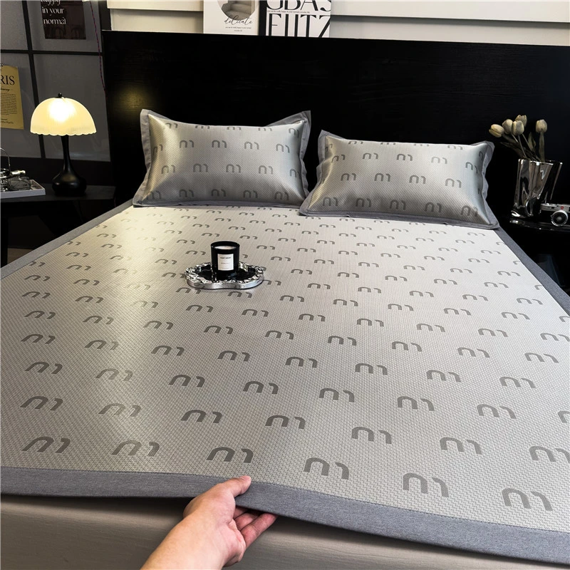 夏天高档提花加厚凉感款冰丝席家用凉席舒适机洗亲肤裸睡清凉卧室