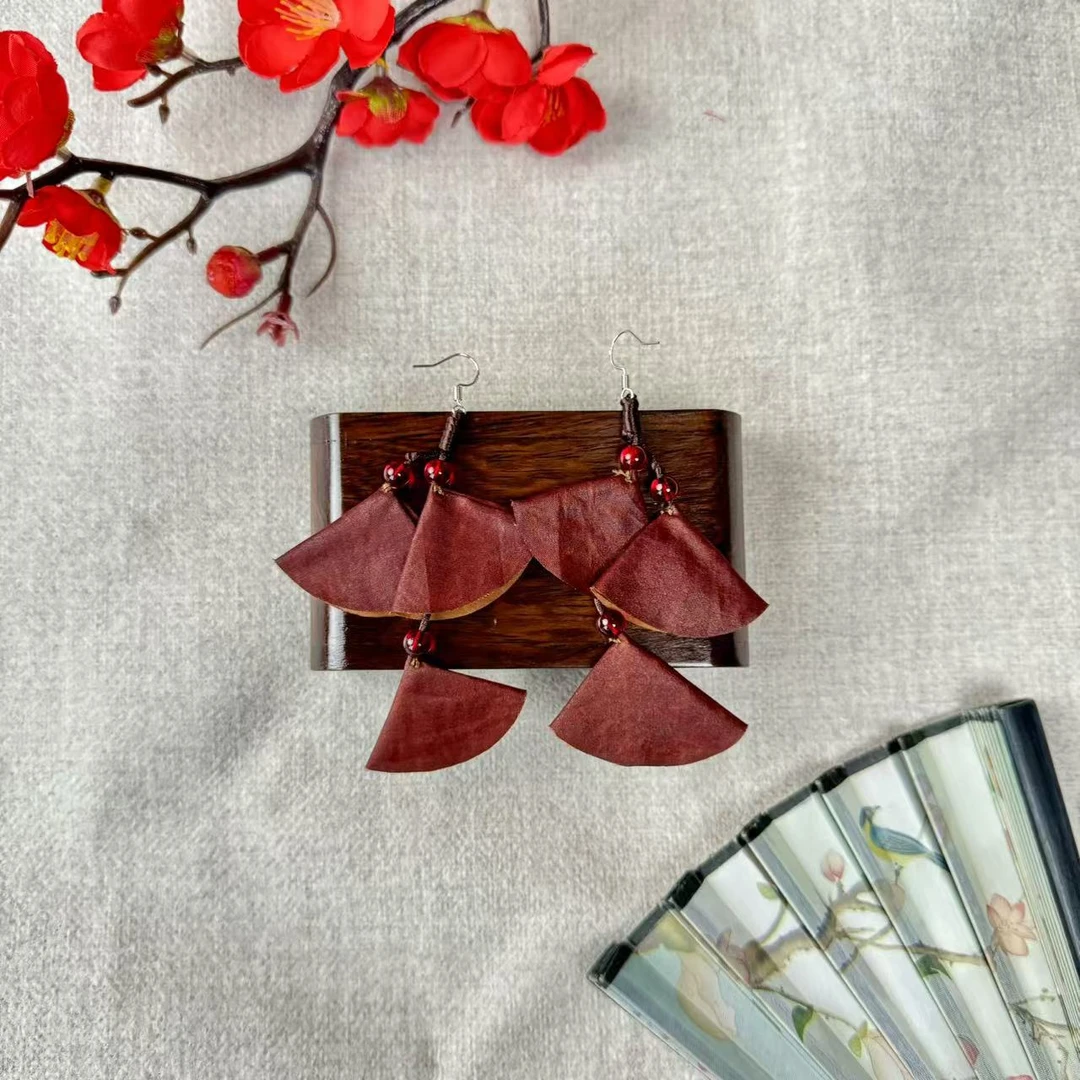 【菲菲原创】红云纱枫叶系列 香云纱满百蚕丝