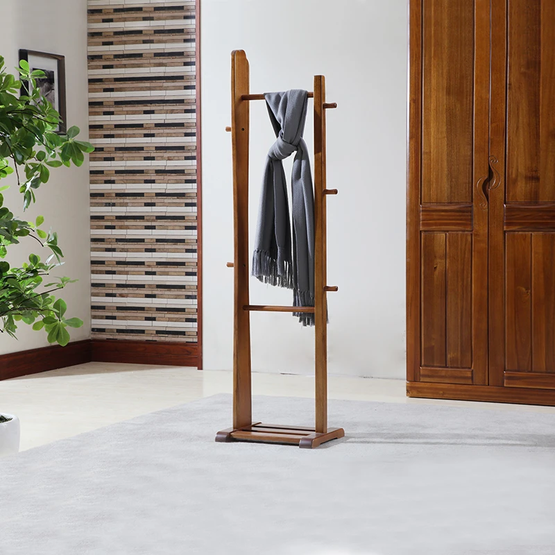 青岛一木多功能衣架落地卧室家具全实木衣架子挂衣架衣帽架新中式