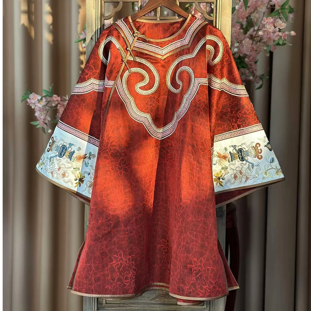 十八镶丨三禧司复古斜襟桑蚕丝上衣yn