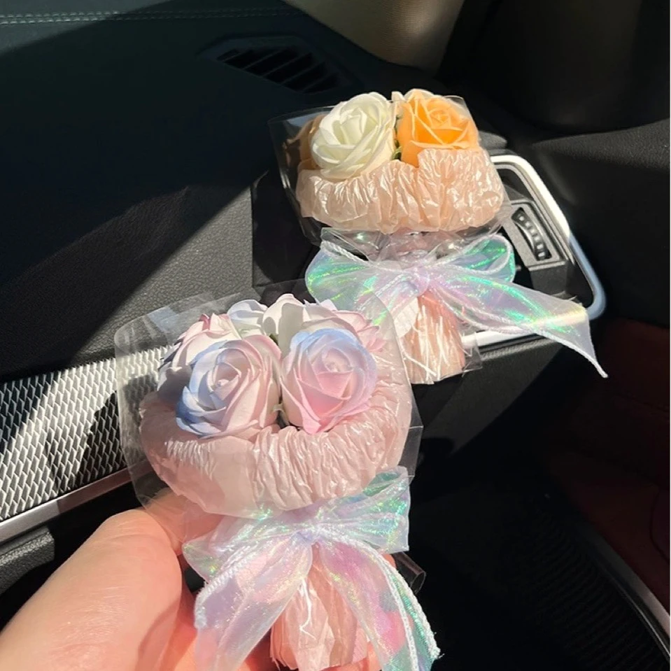 小众ins糖果色皂玫瑰mini花束简约氛围纯手工定制礼物送女友闺蜜