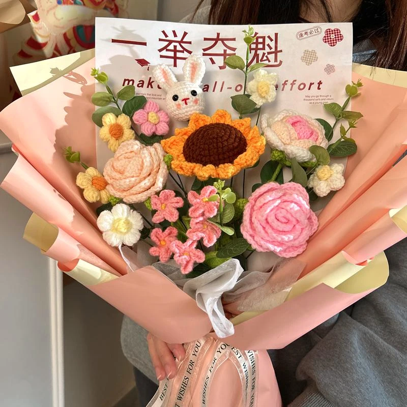 【高考/中考】高三孩子毕业季礼物十八岁成年礼一举夺魁毛线花束