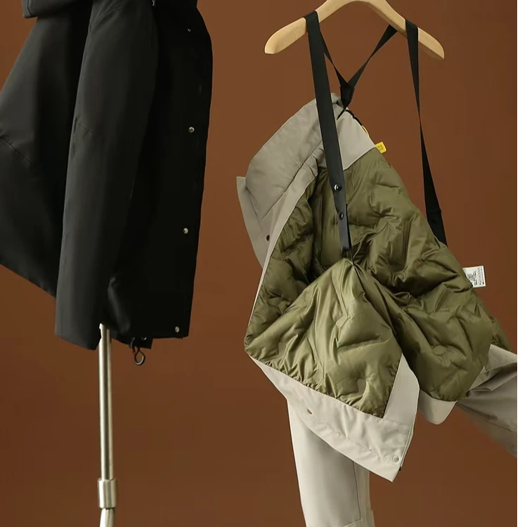 ［断码清仓］鸟十同款高端情侣款软壳冲锋衣羽绒服W0034954