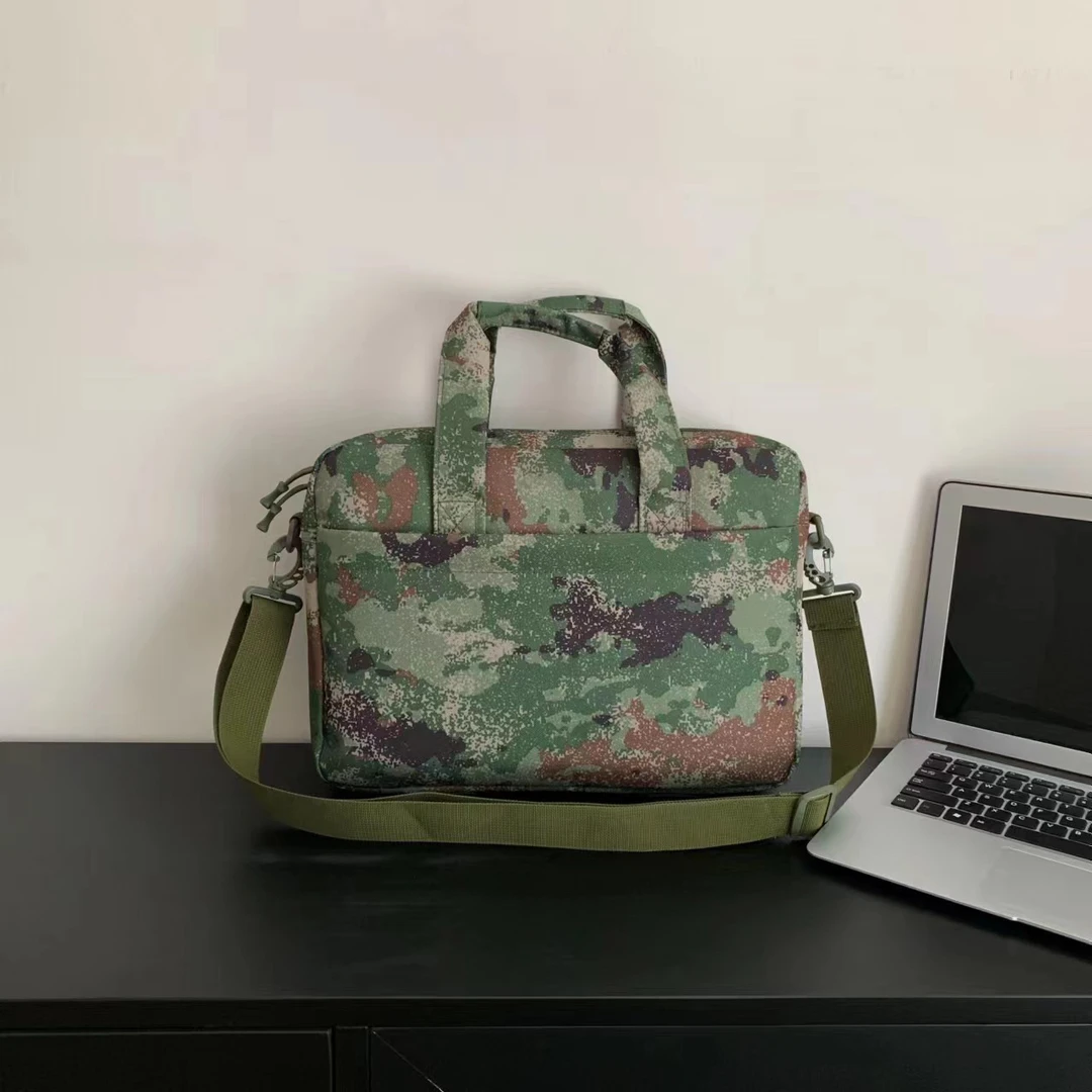 新迷彩水墨高品质大容量手提电脑包迷彩单肩包星空新色斜挎包轻便