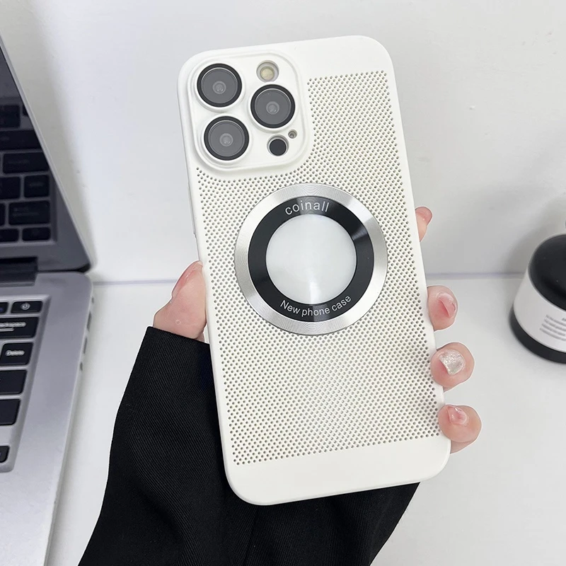 苹果15promax冰磁散热iPhone14漏标磁吸自带镜头膜13防摔12保护套