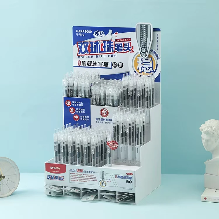 晨光按动直液式笔    双球珠HARP2060黑0.5