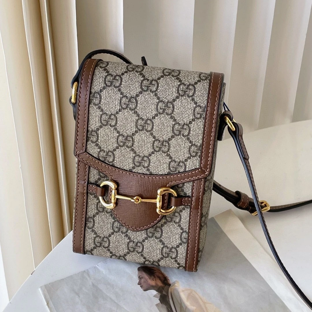 95新 GUCCI/古驰 1955手机包中检 JM7-2450