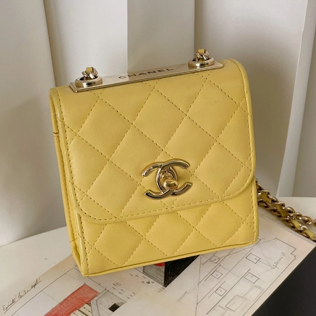 95新 Chanel/香奈儿 trendy cc mini链条斜挎包BJM2-6672
