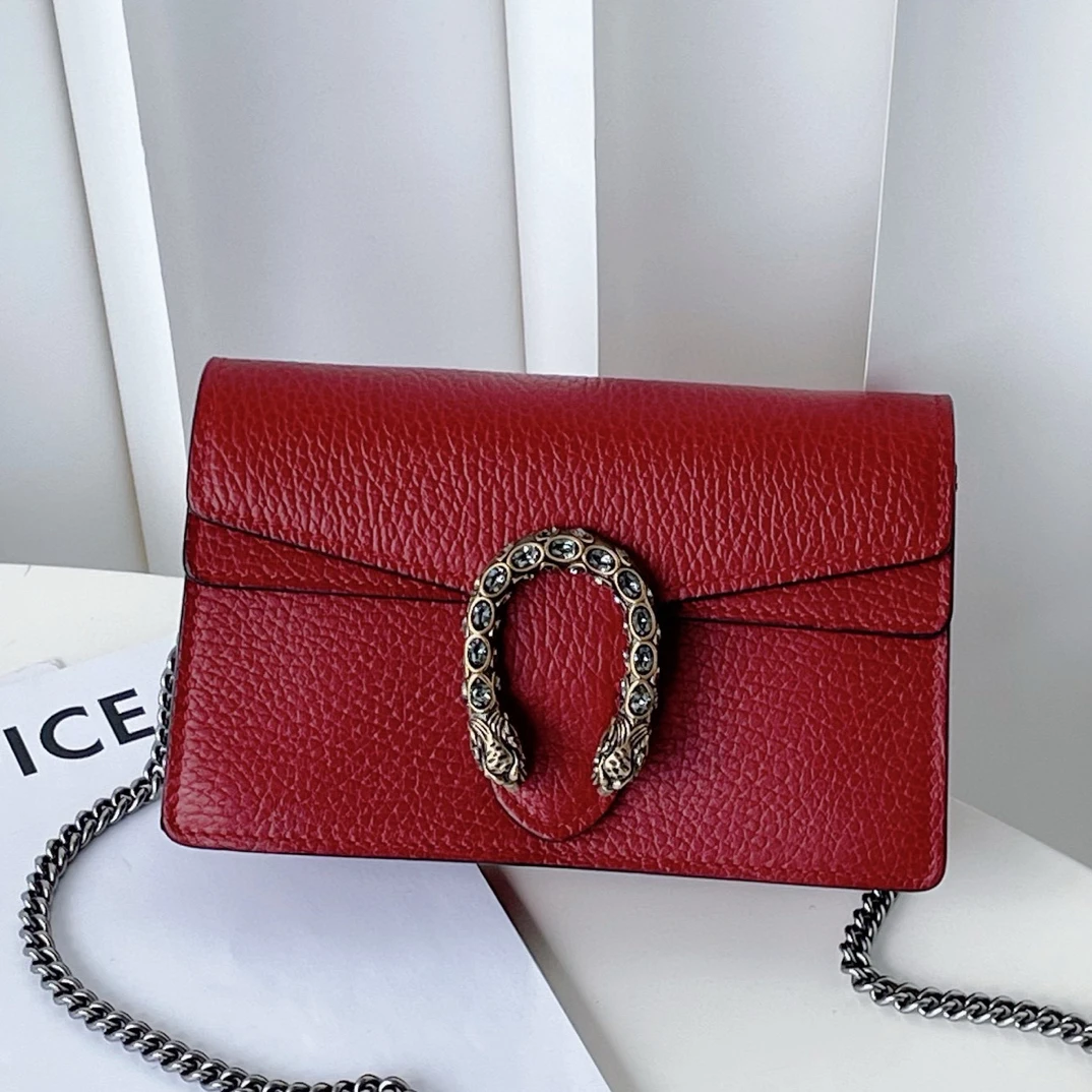 95新 GUCCI/古驰 红色mini钻扣酒神JM3A-0333