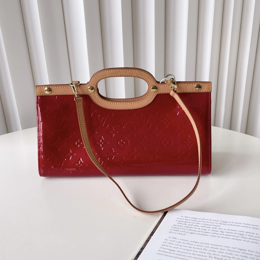 95新 LouisVuitton/路易威登 漆皮医生手提包 jm12-0484