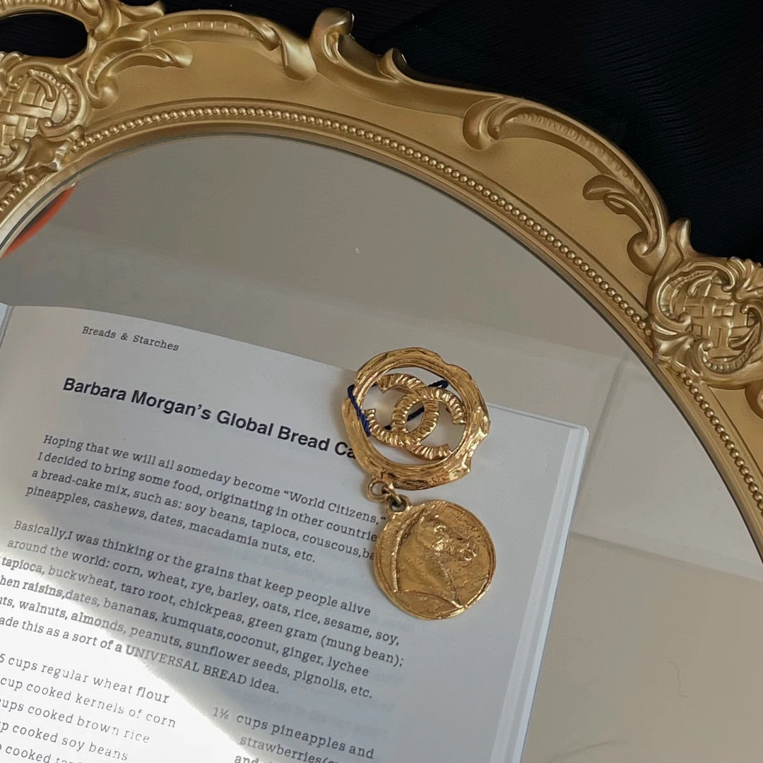 99新 Chanel/香奈儿 双C复古胸针中检 BJM7-3165