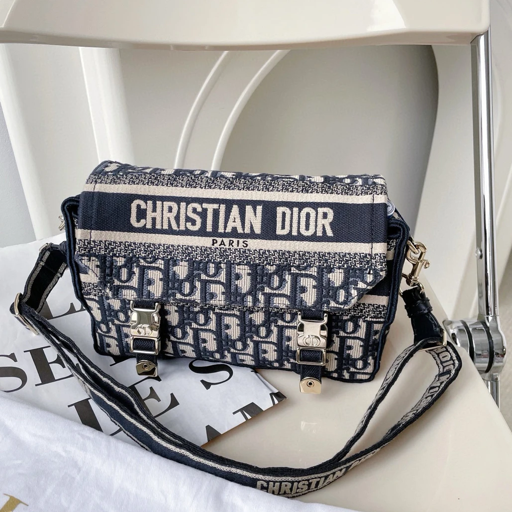 99新 DIOR/迪奥 Camp小号尘袋中检BJM12-0707