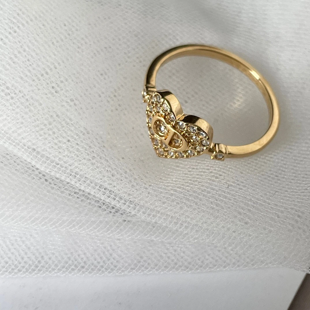 99新 DIOR/迪奥 爱心戒指全新中溯吊牌JM2-5542