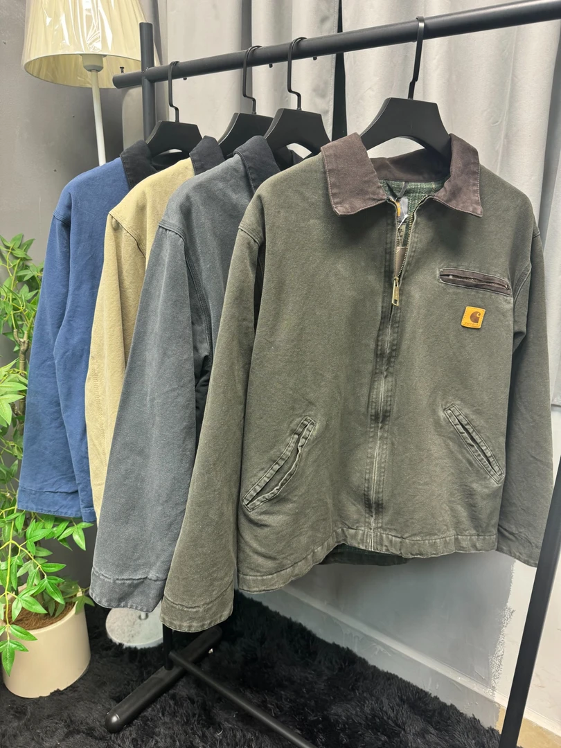 卡哈J97经典款底特律复古拼接水洗夹克情侣款夹克外套