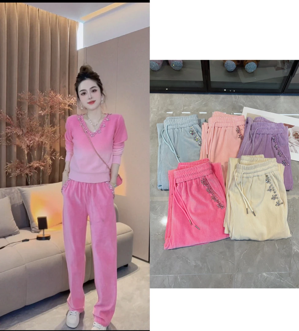 SS.studio/双双“高挑显瘦”秋冬款定制显腿长重工定制窄版阔腿裤