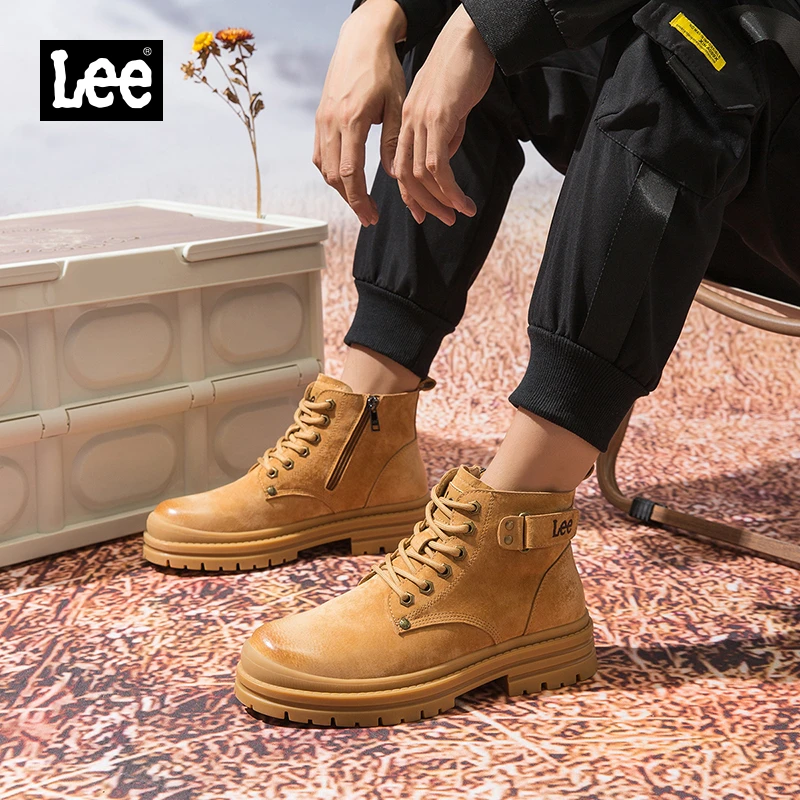 Lee时尚户外休闲百搭复古厚底英伦大黄靴潮流冬季秋冬