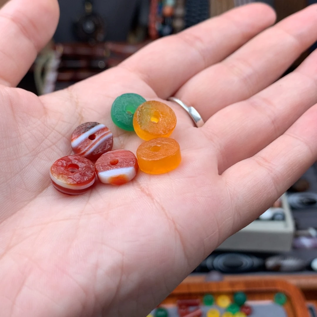 【闪购商品】玛瑙/玉髓吊坠未镶嵌愤****蝶